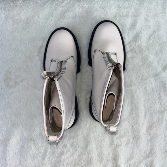 GUC Coach Womens Liza Leather Boots. Size 7.5B Color Chalk - Picture 5 of 13